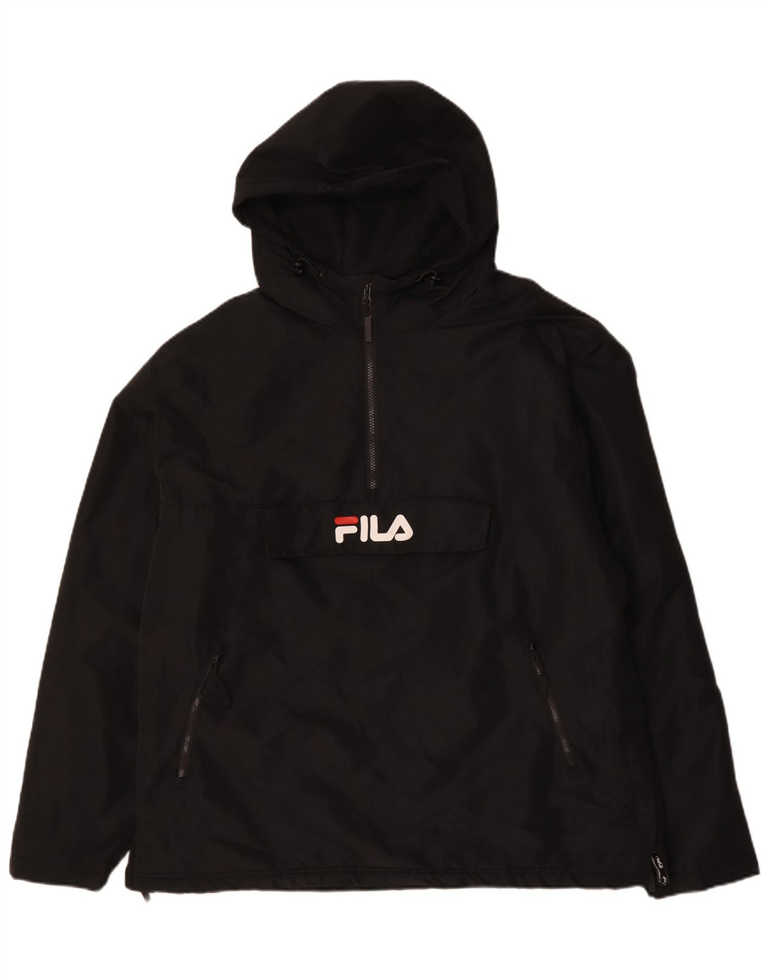 Ανδρικό μπουφάν FILA με κουκούλα Anorak UK 42 XL Μαύρο Πολυεστέρας