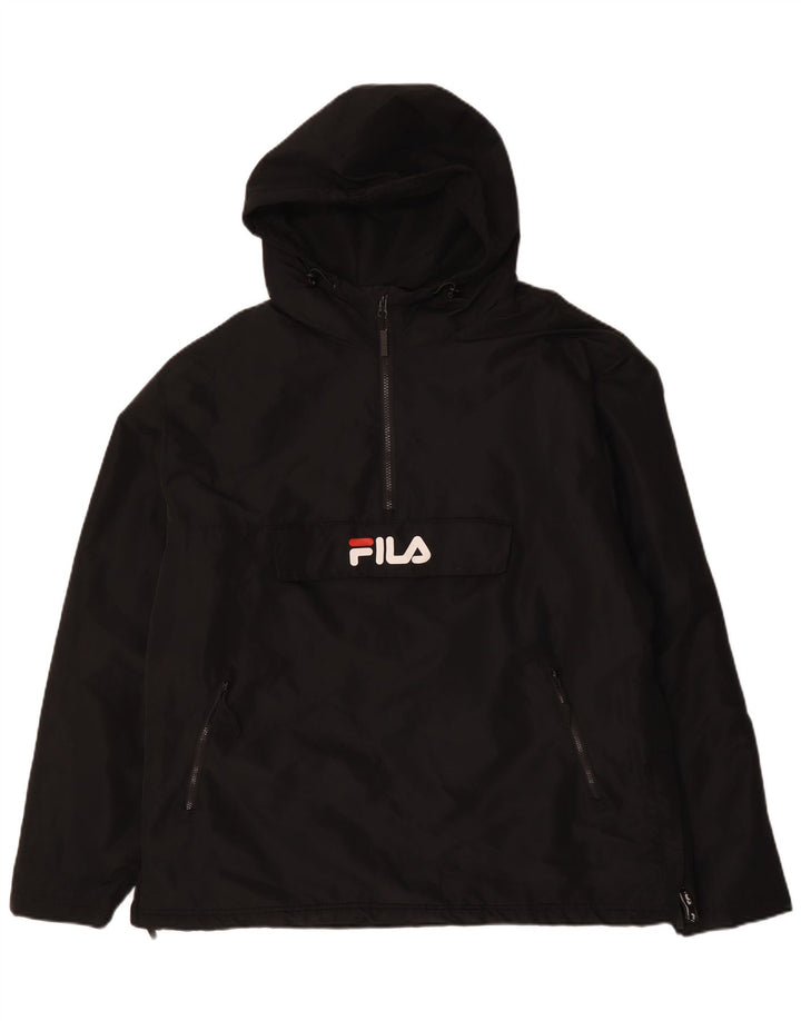 Ανδρικό μπουφάν FILA με κουκούλα Anorak UK 42 XL Μαύρο Πολυεστέρας