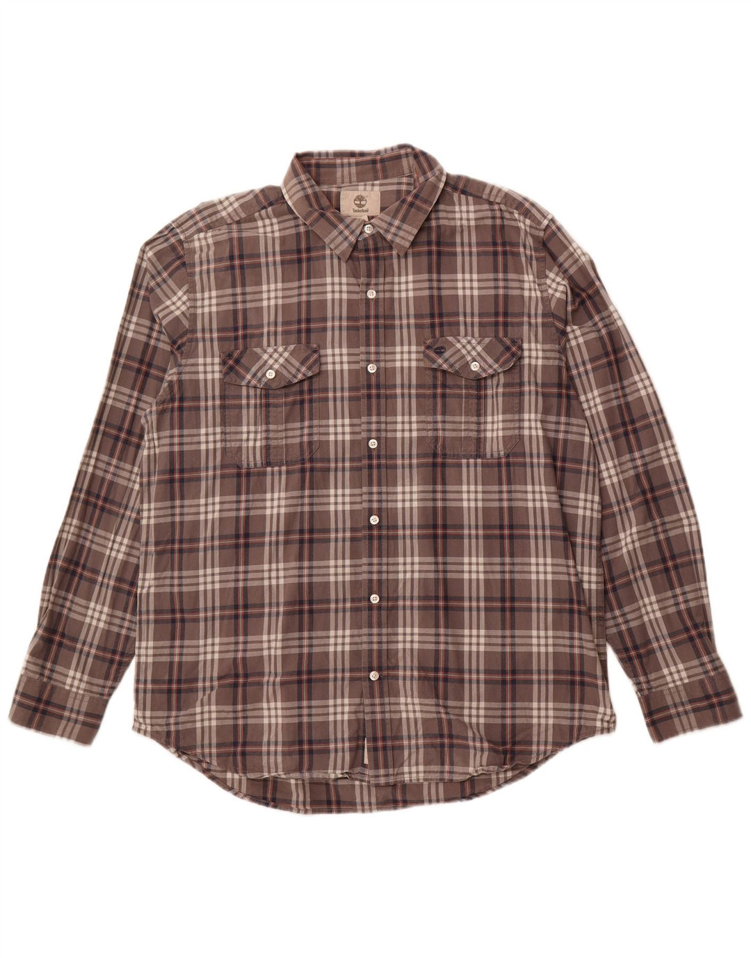 TIMBERLAND Ανδρικό πουκάμισο κανονικής εφαρμογής XL γκρι βαμβακερό