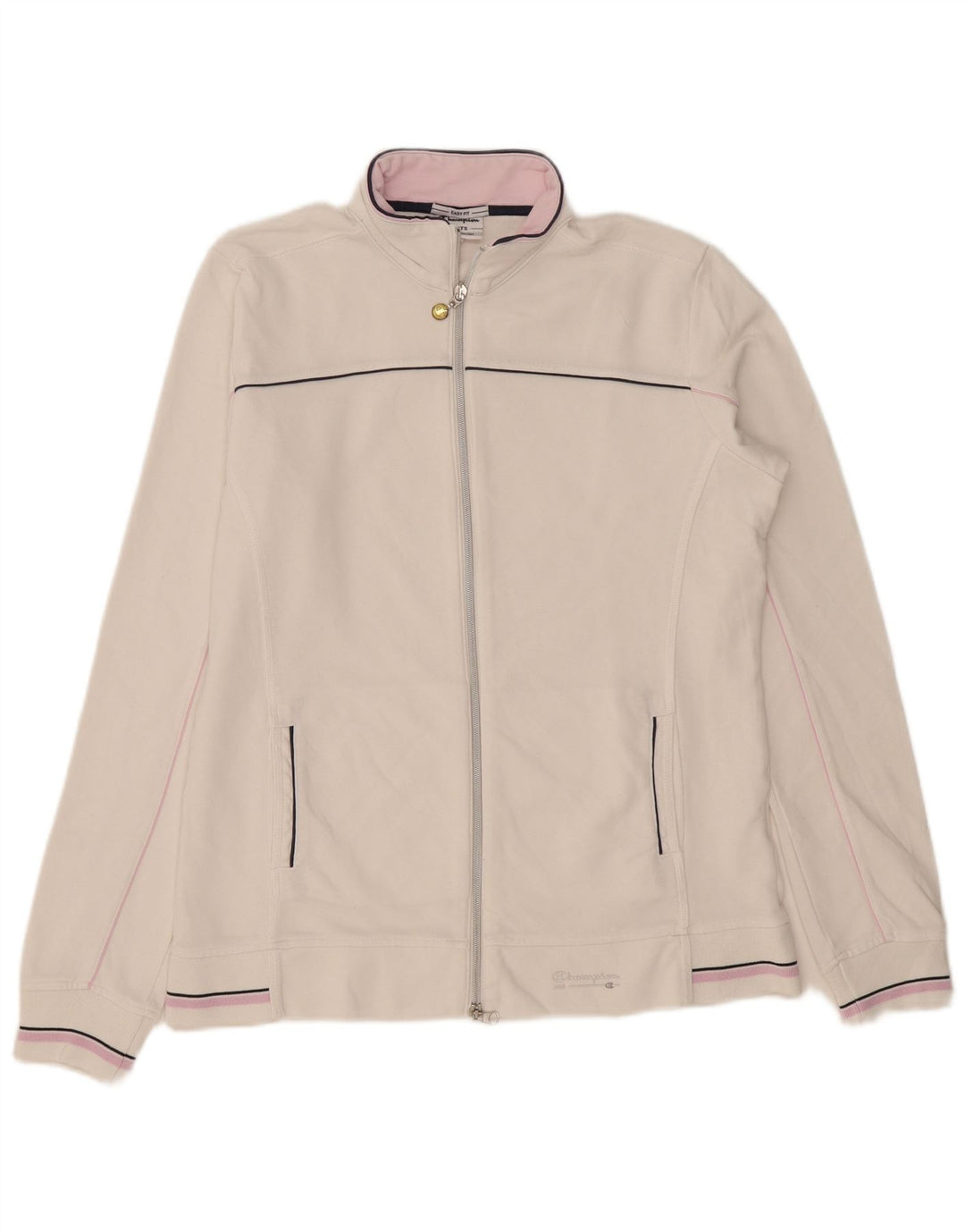 Champion γυναικεία αθλητική φόρμα Top Jacket UK 18 XL White Cotton