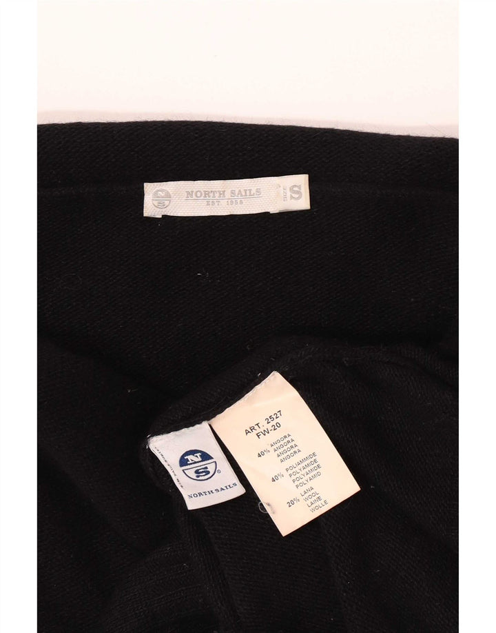 North Sails Γυναικείο πουλόβερ με ρολό λαιμόκοψη UK 8 Small Black Angora