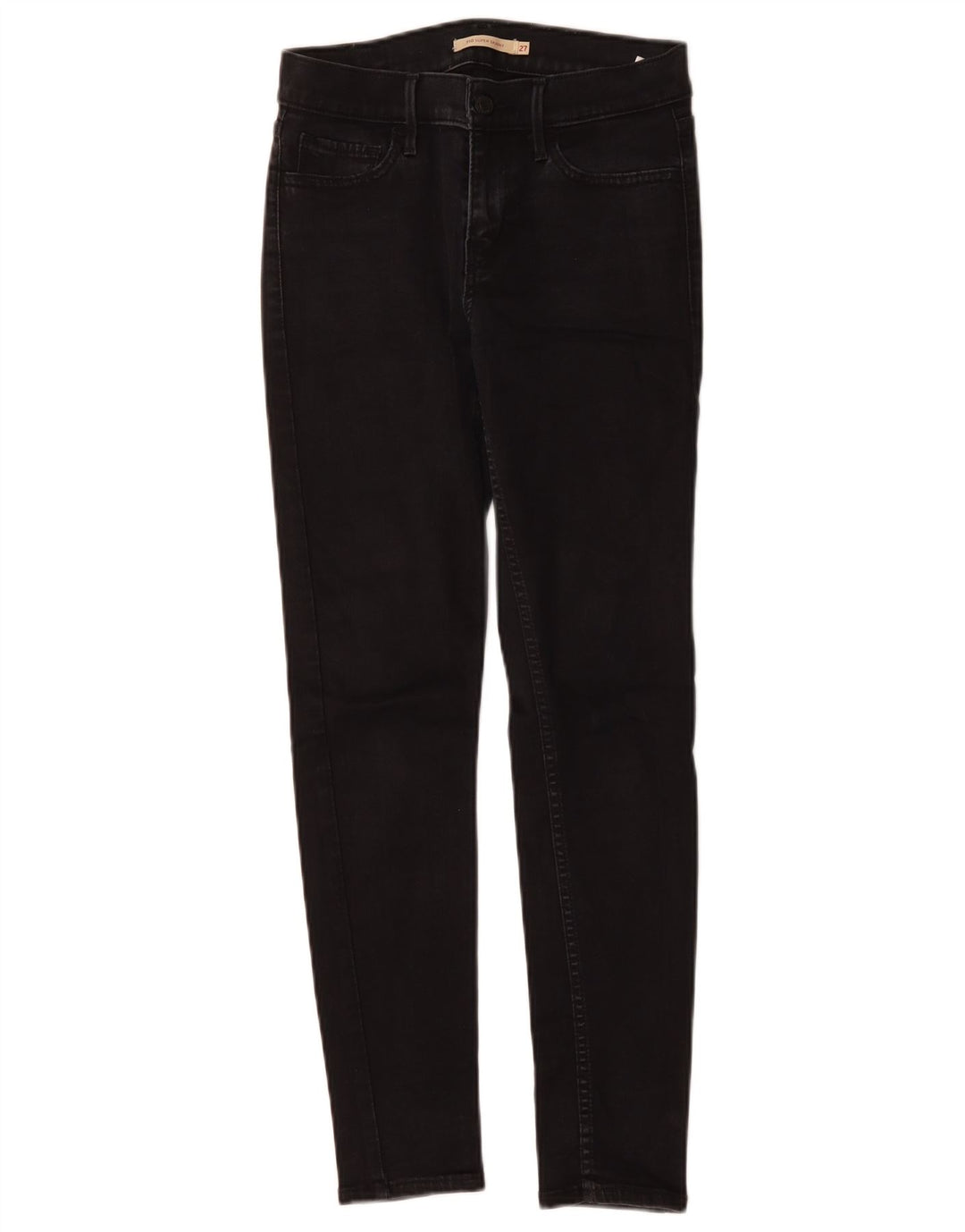 LEVI'S Γυναικείο 710 Super Skinny Jeans W27 L28 Μαύρο βαμβακερό