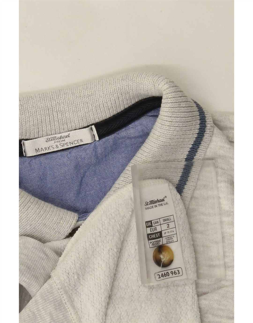 Marks & Spencer Ανδρική φούτερ St. Michael Jumper Small Grey Flecked