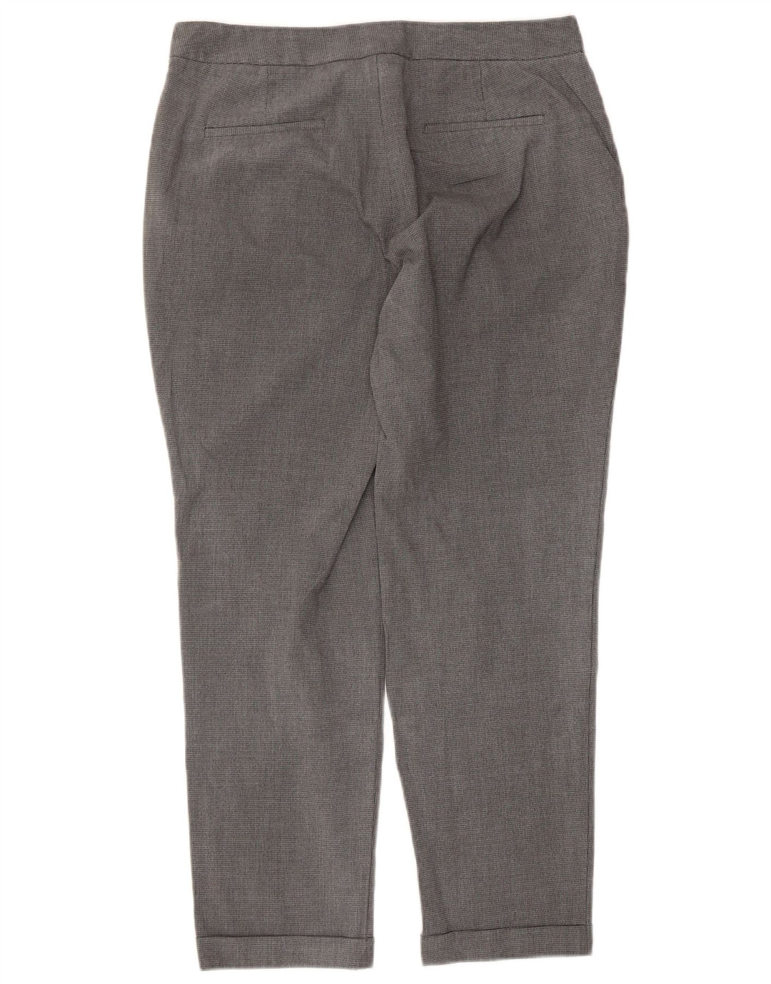 Zara Γυναικείο ίσιο παντελόνι Chino EU 40 Medium W30 L27 Grey Houndstooth