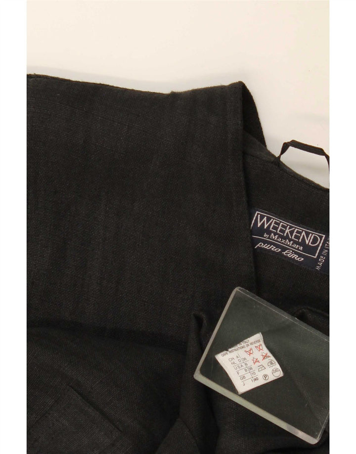 Max Mara Γυναικείο Σαββατοκύριακο Oversized τζάκετ blazer UK 10 Small Black