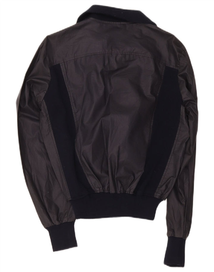 Vintage γυναικείο μπουφάν Bomber IT 48 XL Navy Blue Colorblock Polyester