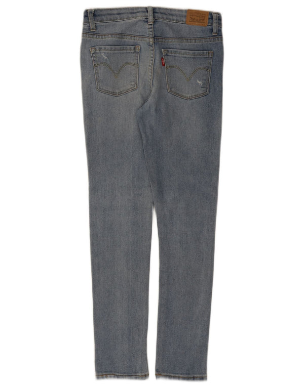 Levi's Boys 711 Distressed Skinny Jeans 9-10 Years W24 L25 Blue Cotton