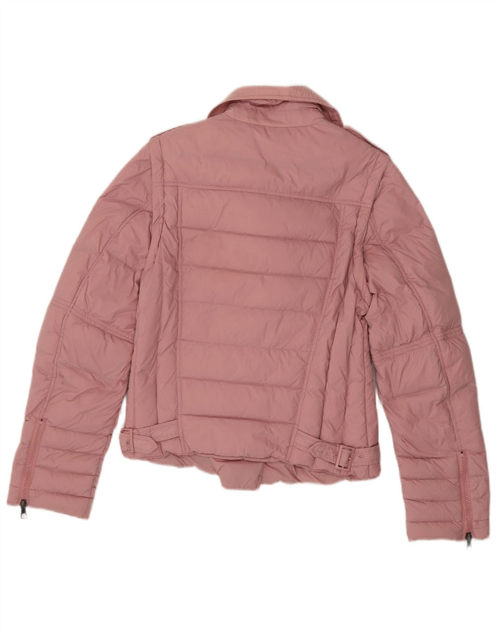 Stefanel Γυναικείο μπουφάν UK 12 Medium Pink Polyamide