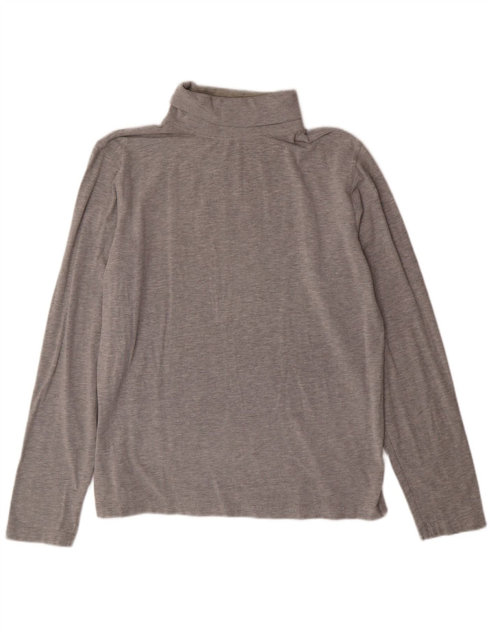 WRANGLER Mens Top Long Sleeve Large Grey Cotton