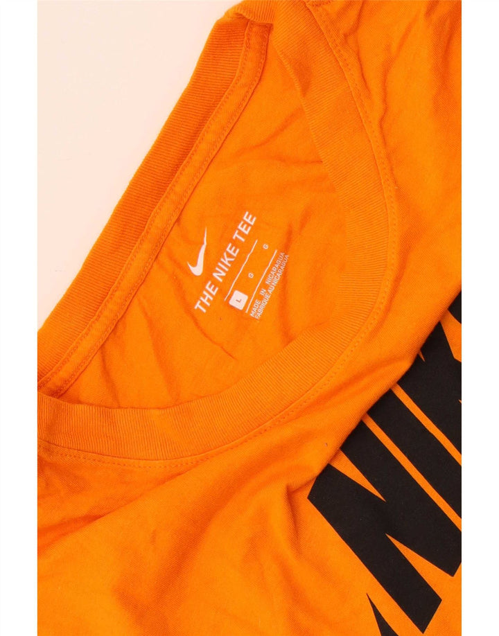 Ανδρικό γραφικό μπλουζάκι Nike, πορτοκαλί