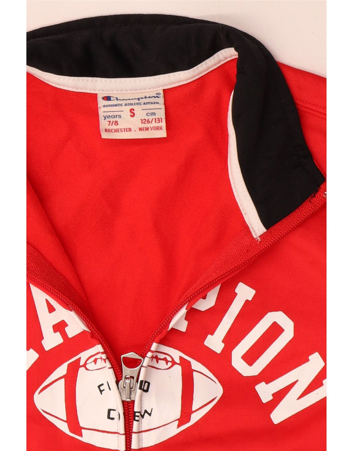 Champion Boys Graphic αθλητική φόρμα Top Jacket 7-8 ετών Μικρό κόκκινο πολυεστέρα