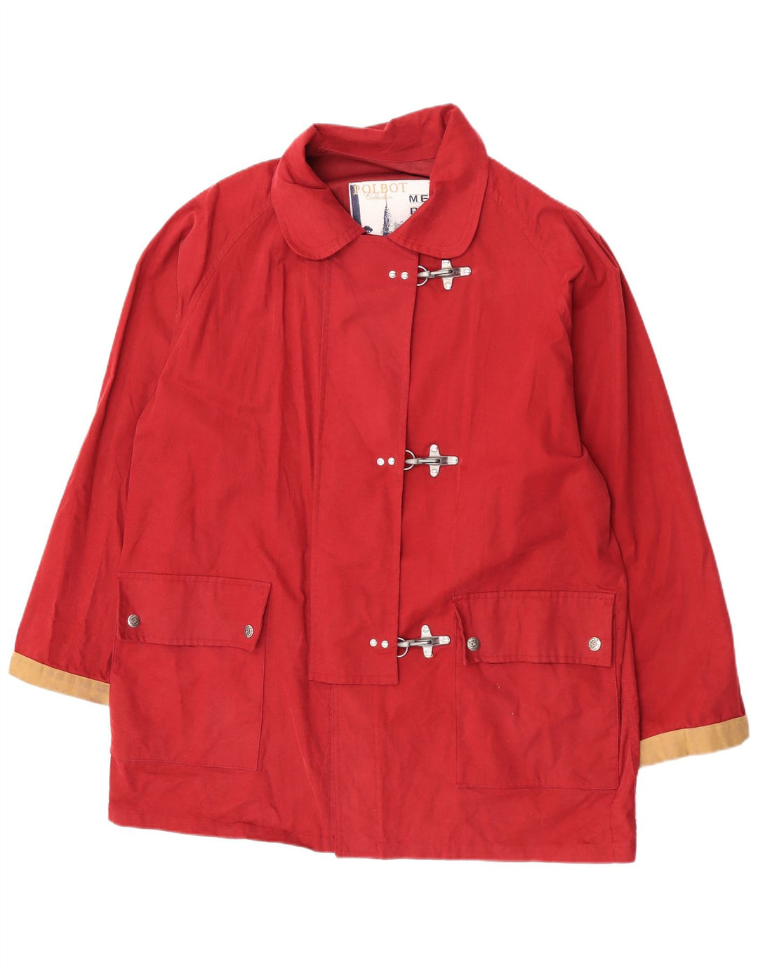 Polbot Γυναικείο Utility Μπουφάν UK 18 XL Red Colourblock Βαμβακερό