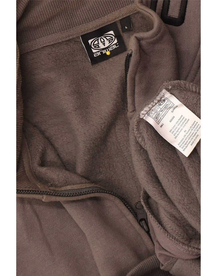 Ανδρική φόρμα Animal Graphic Top Jacket μεγάλο γκρι βαμβακερό