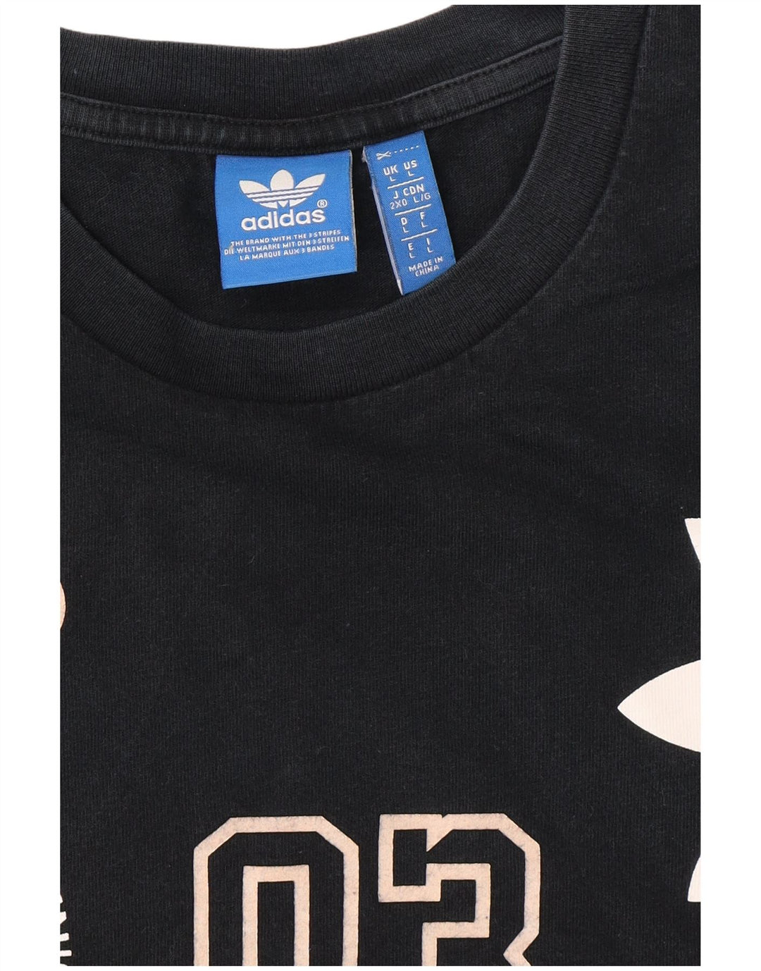 Ανδρικό γραφικό μπλουζάκι ADIDAS Top Large Navy Blue