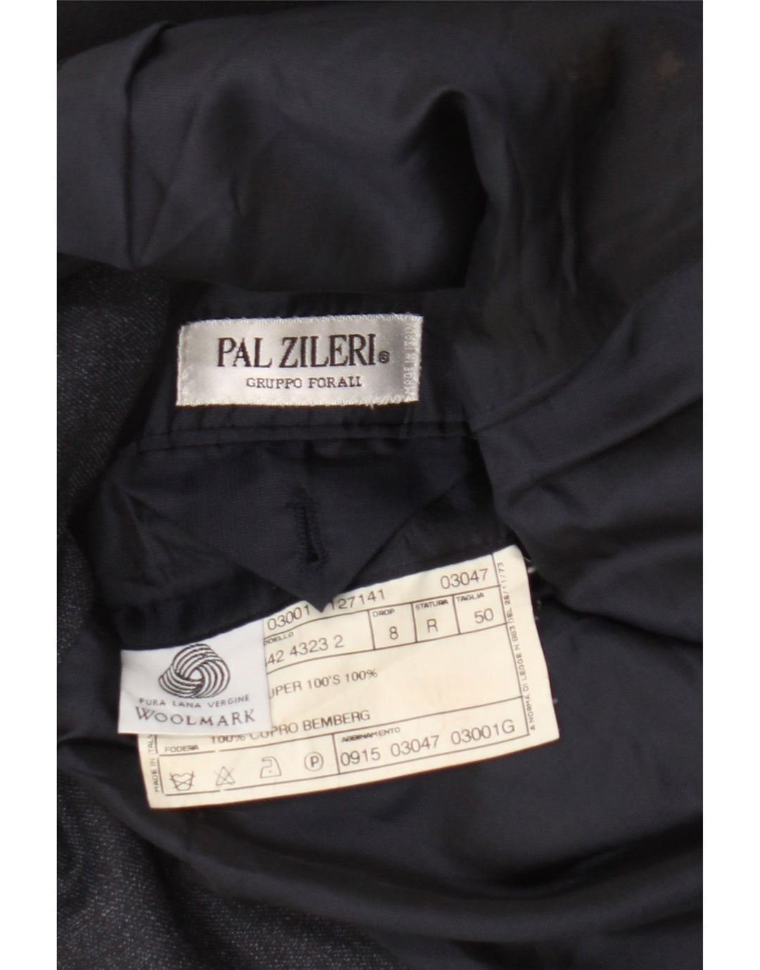 Pal Zileri Mens 3 Button Blazer Jacket IT 50 Large Grey Virgin Wool
