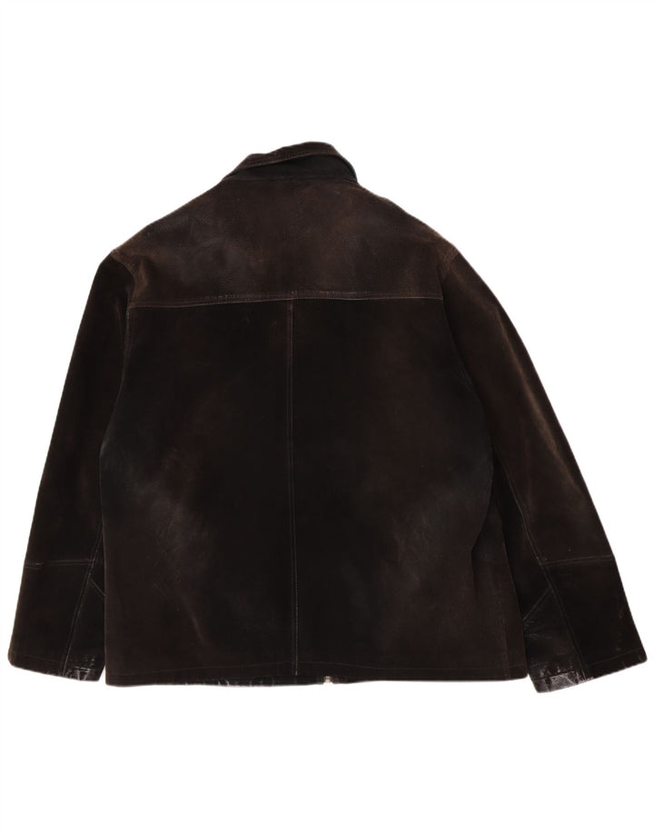 Vintage Ανδρικό Σουέντ Μπουφάν UK 42 XL Καφέ Δερμάτινο