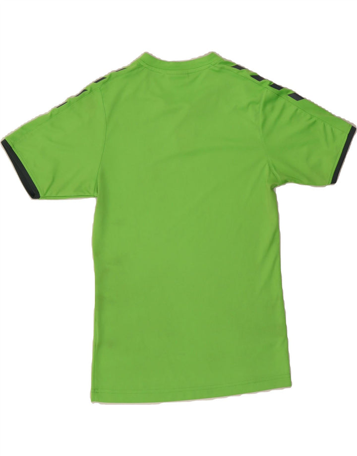HUMMEL Boys Graphic T-Shirt Top 15-16 Years Green Vintage Hummel and Second-Hand Hummel from Messina Hembry 