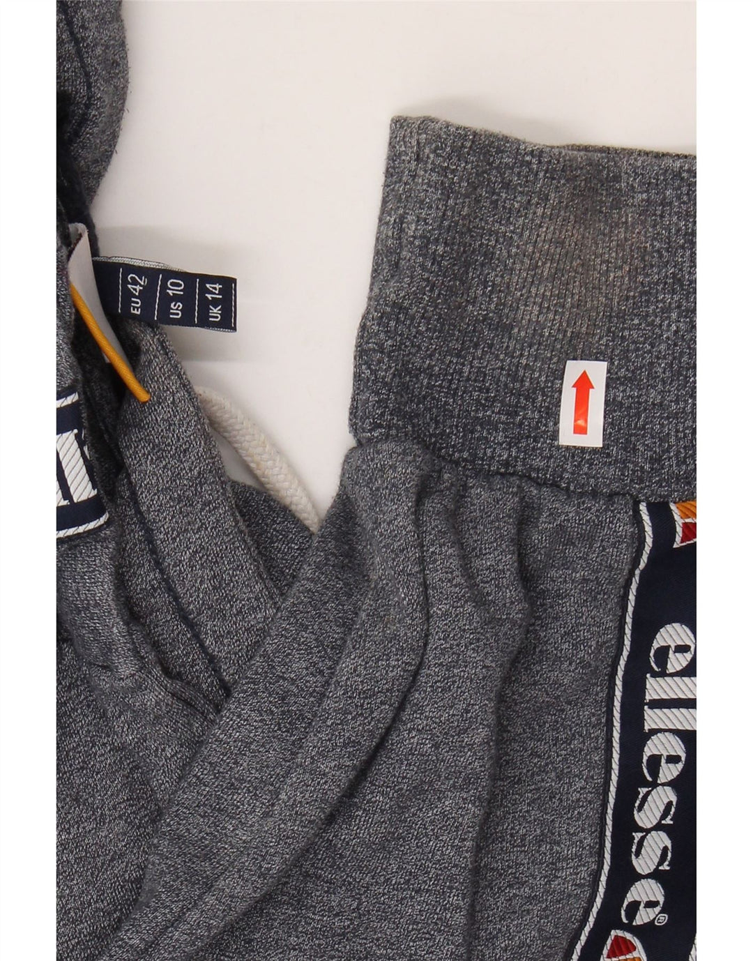 ELLESSE Γυναικεία γραφικά κουκούλα UK 14 Large Navy Blue Colourblock