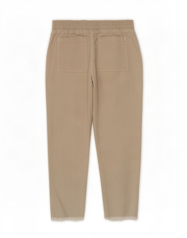 Zara Γυναικείο Ψηλόμεσο Παντελόνι Cropped Medium W28 L25 Beige