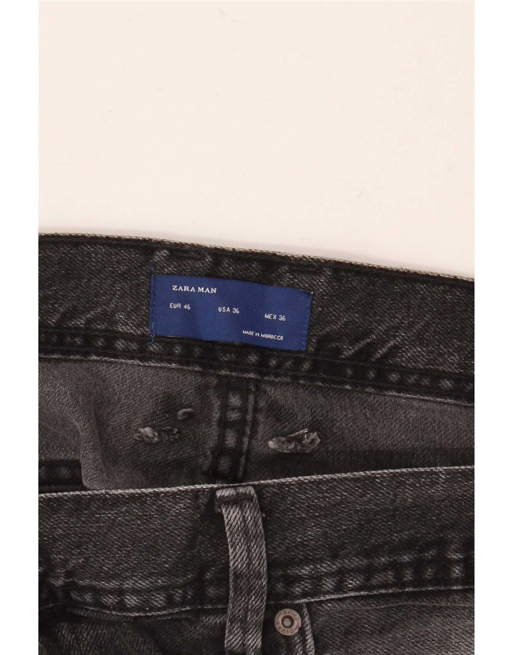 Ανδρικό τζιν σορτς Zara EU 46 XL W36 Γκρι