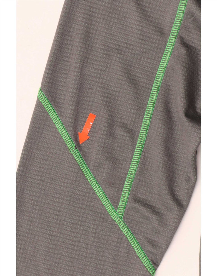 Under Armour Ανδρική μπλούζα με φερμουάρ με μακρυμάνικο μεγάλο γκρι πολυεστερικό σπορ
