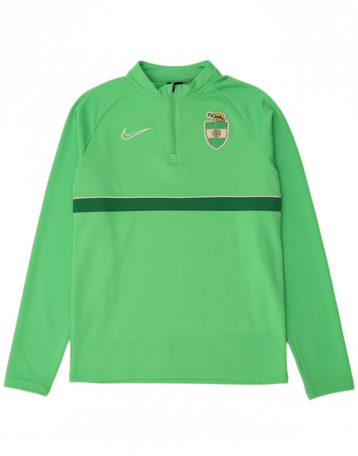 Φόρμα αθλητικής φόρμας Nike Boys Alba Roma με φερμουάρ πουλόβερ 12-13 ετών, μεγάλο πράσινο