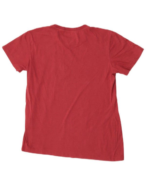 Adidas Γυναικείο T-Shirt Top UK 12/14 Medium Red