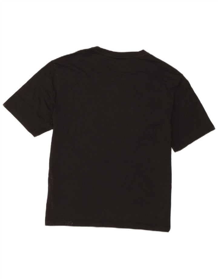 Γυναικείο μπλουζάκι Lacoste Relaxed Fit Top Size 38 Μεσαίο μαύρο βαμβακερό