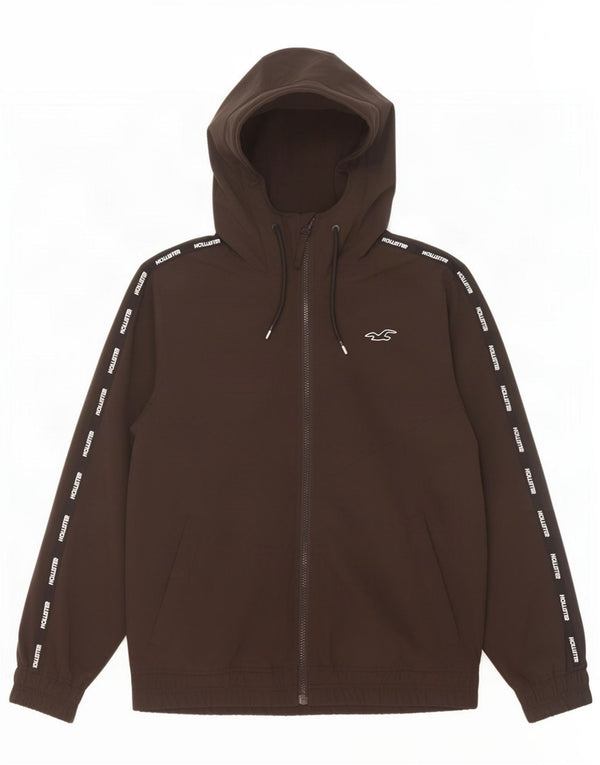Hollister Ανδρικό μπουφάν με κουκούλα Bomber UK 36 Small Black Polyester