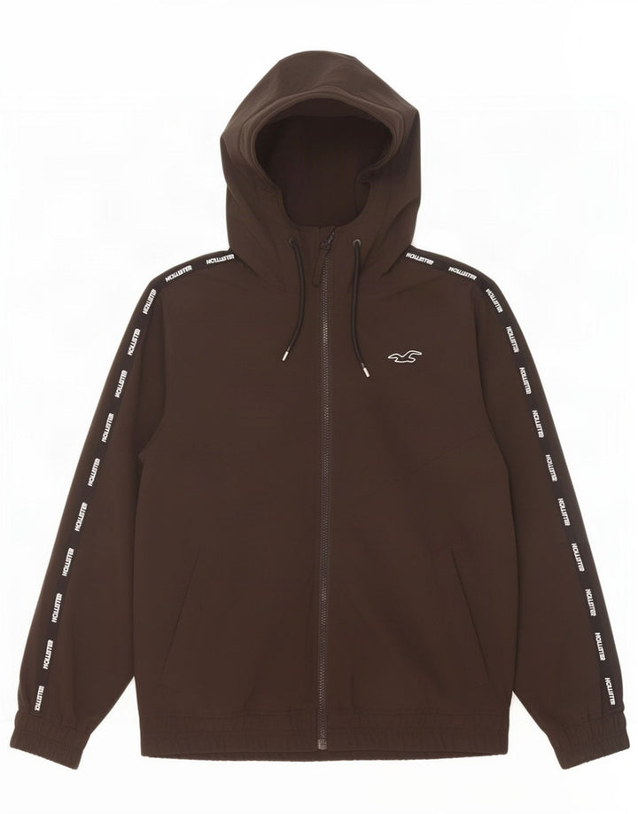 Hollister Ανδρικό μπουφάν με κουκούλα Bomber UK 36 Small Black Polyester