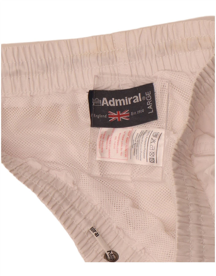 Ανδρικά γραφικά μαγιό Admiral Large White Polyester