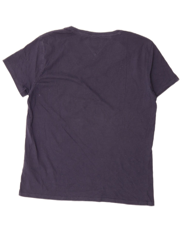Tommy Hilfiger Mens Regular Fit T-Shirt Top Medium Navy Blue Cotton