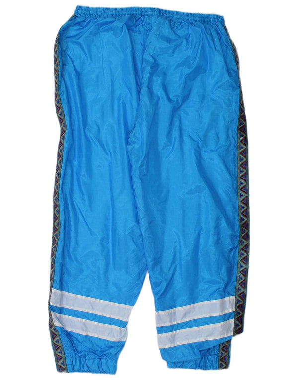 Vintage ανδρική φόρμα παντελόνι Joggers Medium Blue Colorblock Polyamide