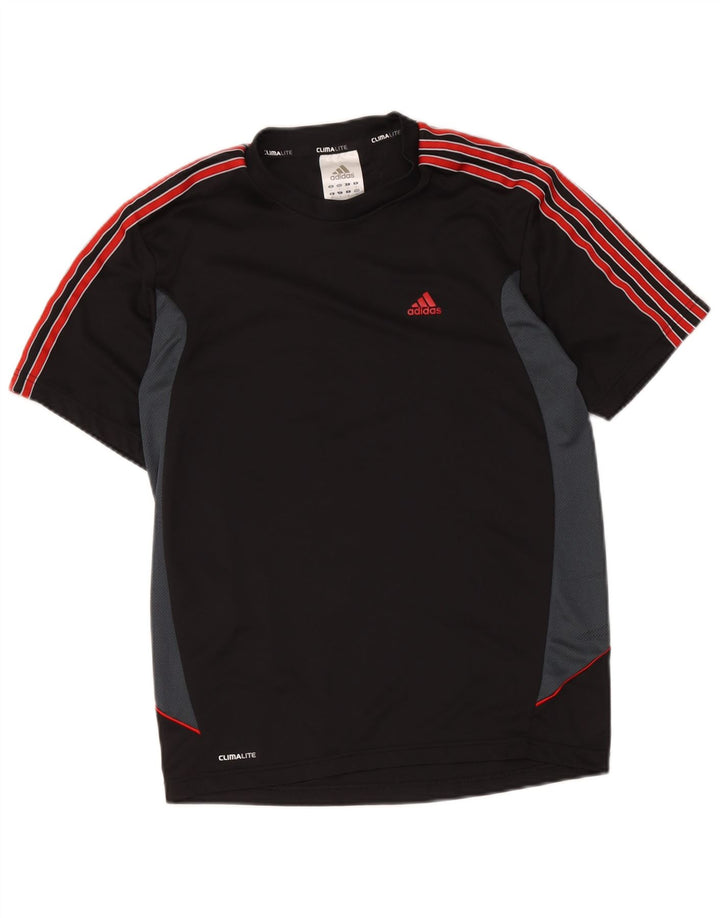 Adidas Ανδρικό T-Shirt Climalite Top Small Black Colourblock Πολυεστέρας