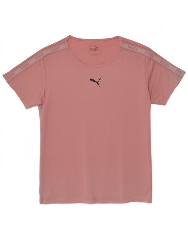 Γυναικείο γραφικό μπλουζάκι Puma Loose Fit Top UK 4 XS Pink Polyester