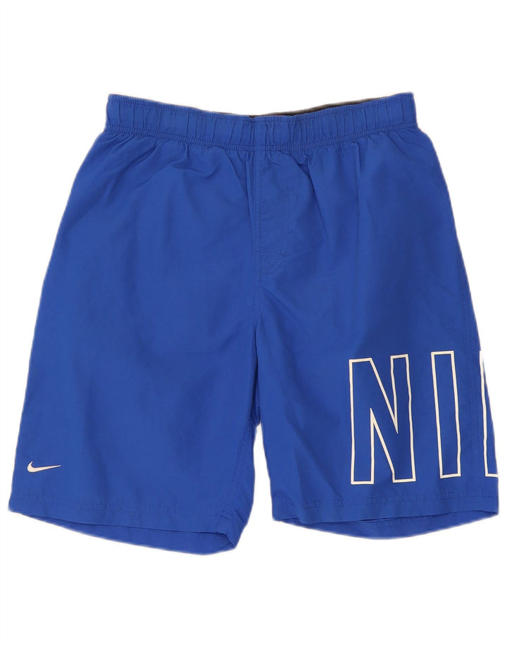 Ανδρικό γραφικό αθλητικό σορτς Nike μικρό μπλε