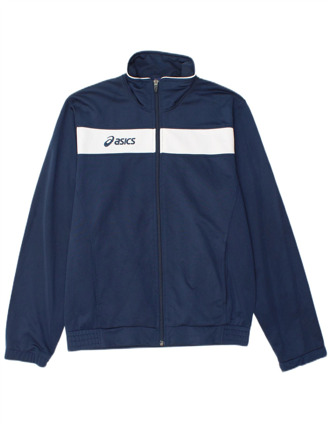 Ανδρική αθλητική φόρμα Asics Top μπουφάν Μικρό Navy Blue Colorblock Πολυεστέρας