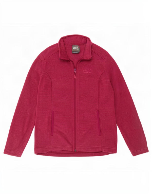 Jack Wolfskin Γυναικεία αθλητική φόρμα Top Jacket UK 8/10 Small Burgundy Pinstripe