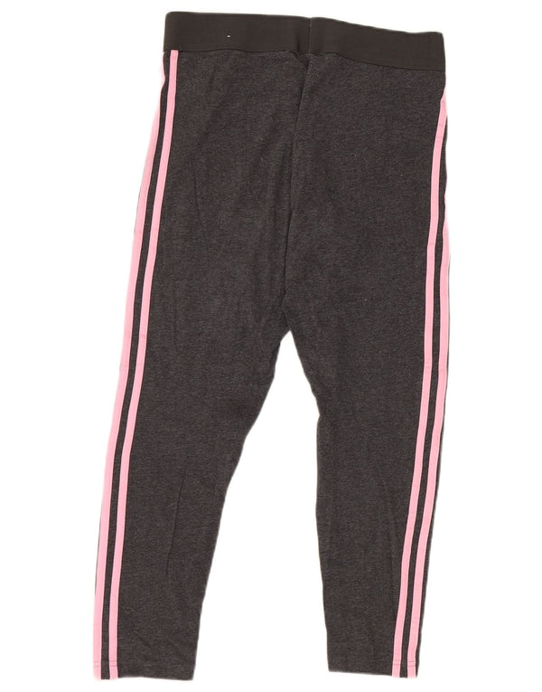Γυναικείο κολάν Adidas Crop UK 12/14 Μεσαίο γκρι βαμβακερό