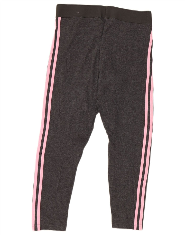 Γυναικείο κολάν Adidas Crop UK 12/14 Μεσαίο γκρι βαμβακερό