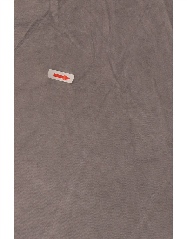 Γυναικείο T-Shirt Calvin Klein Top UK 14 Medium Grey Rayon