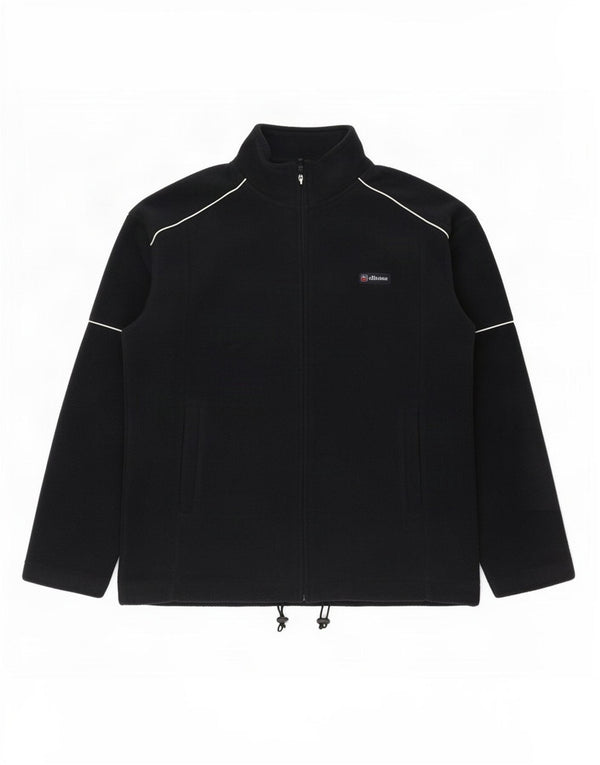 Ellesse Ανδρικό Fleece Jacket UK 38 Medium Navy Blue Polyester