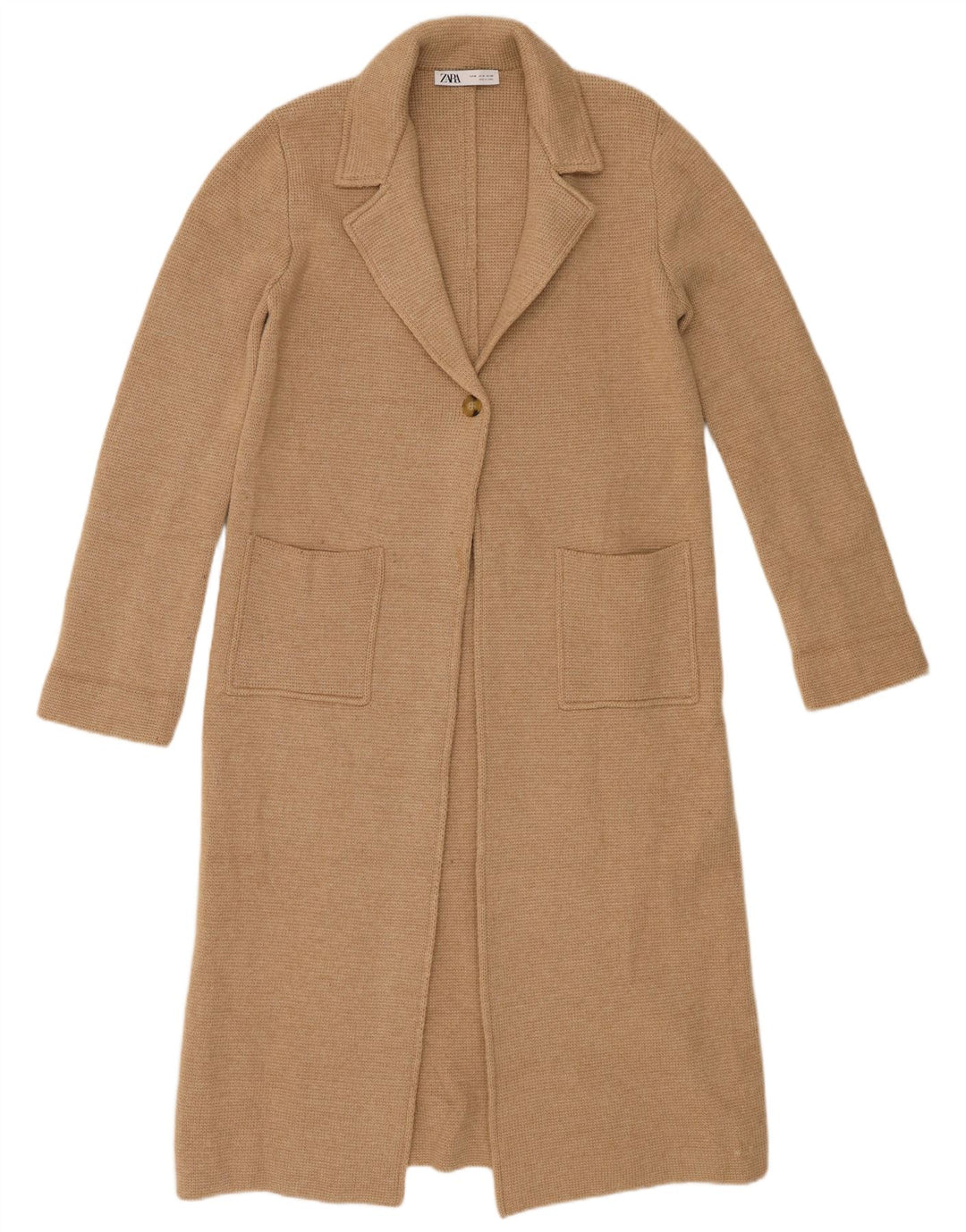 Zara Γυναικείο Παλτό UK 14 Medium Beige
