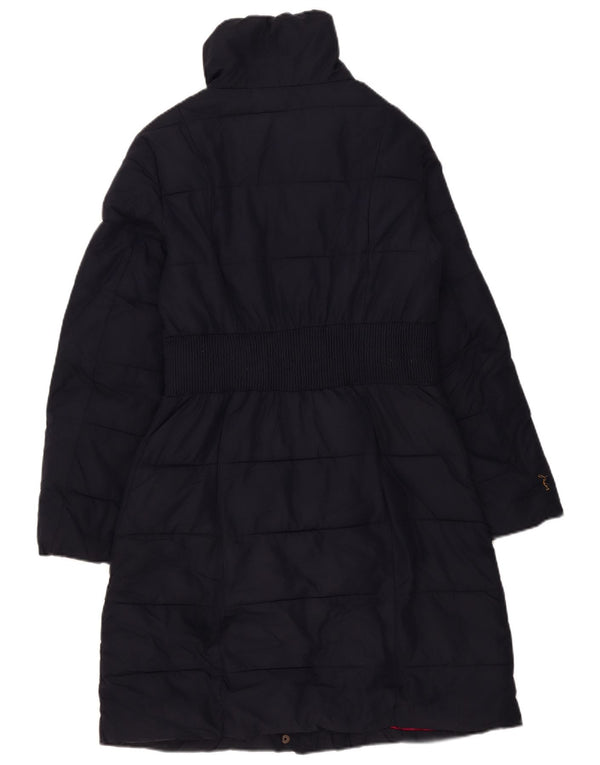 Joules Γυναικείο παλτό UK 12 Medium Navy Blue Polyester