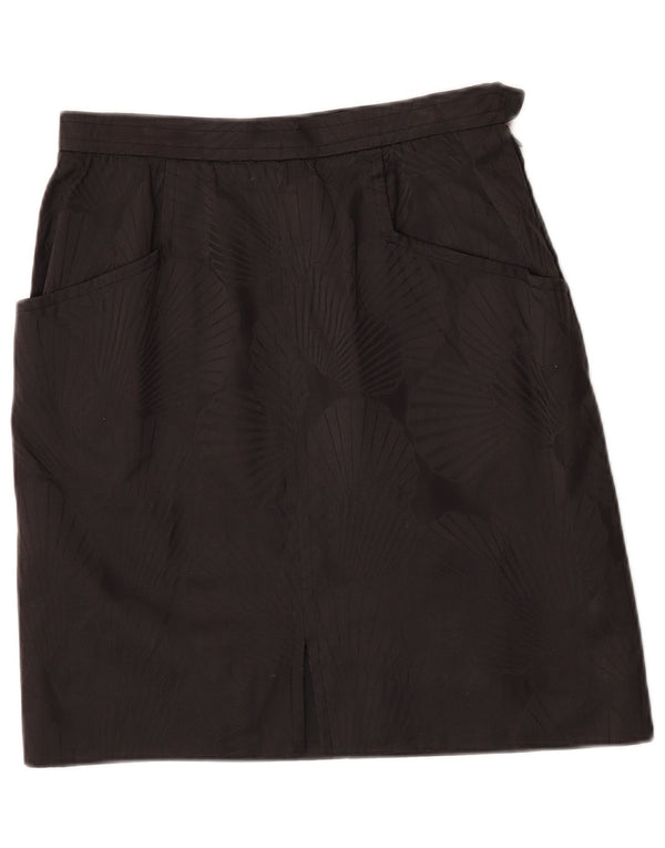 Saint Laurent Γυναικεία ίσια φούστα IT 42 Medium W30 Black Floral Designer