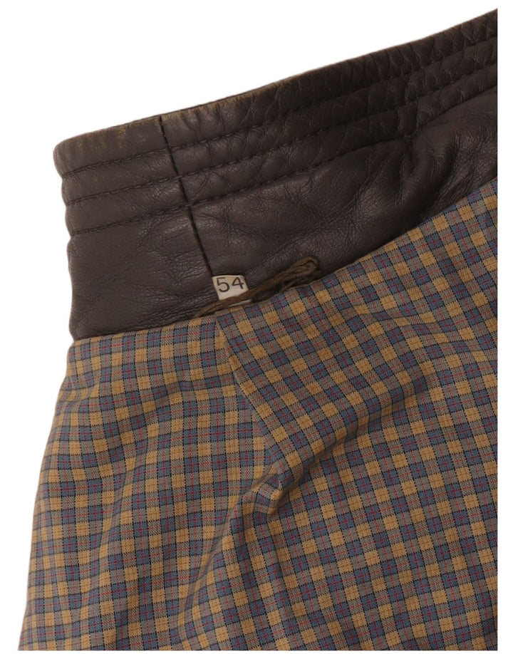 DRESSCO Ανδρικό Δερμάτινο Παλτό IT 54 2XL Γκρι Δερμάτινο