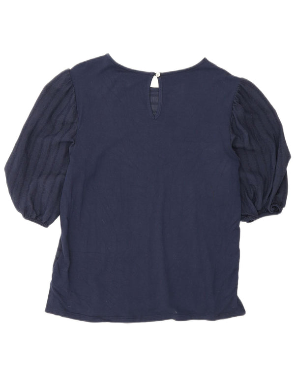 Γυναικεία μπλούζα Marks & Spencer Top UK 6 XS Navy Blue ριγέ βισκόζη