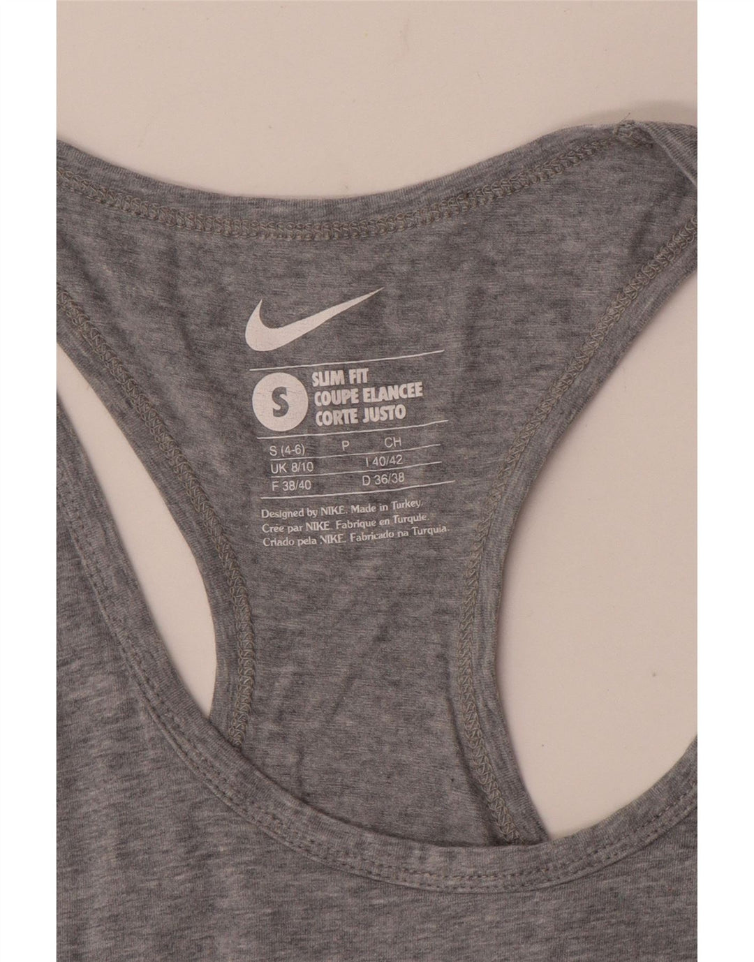 Γυναικείο γραφικό γιλέκο Nike Slim Fit Top UK 8/10 Small Grey