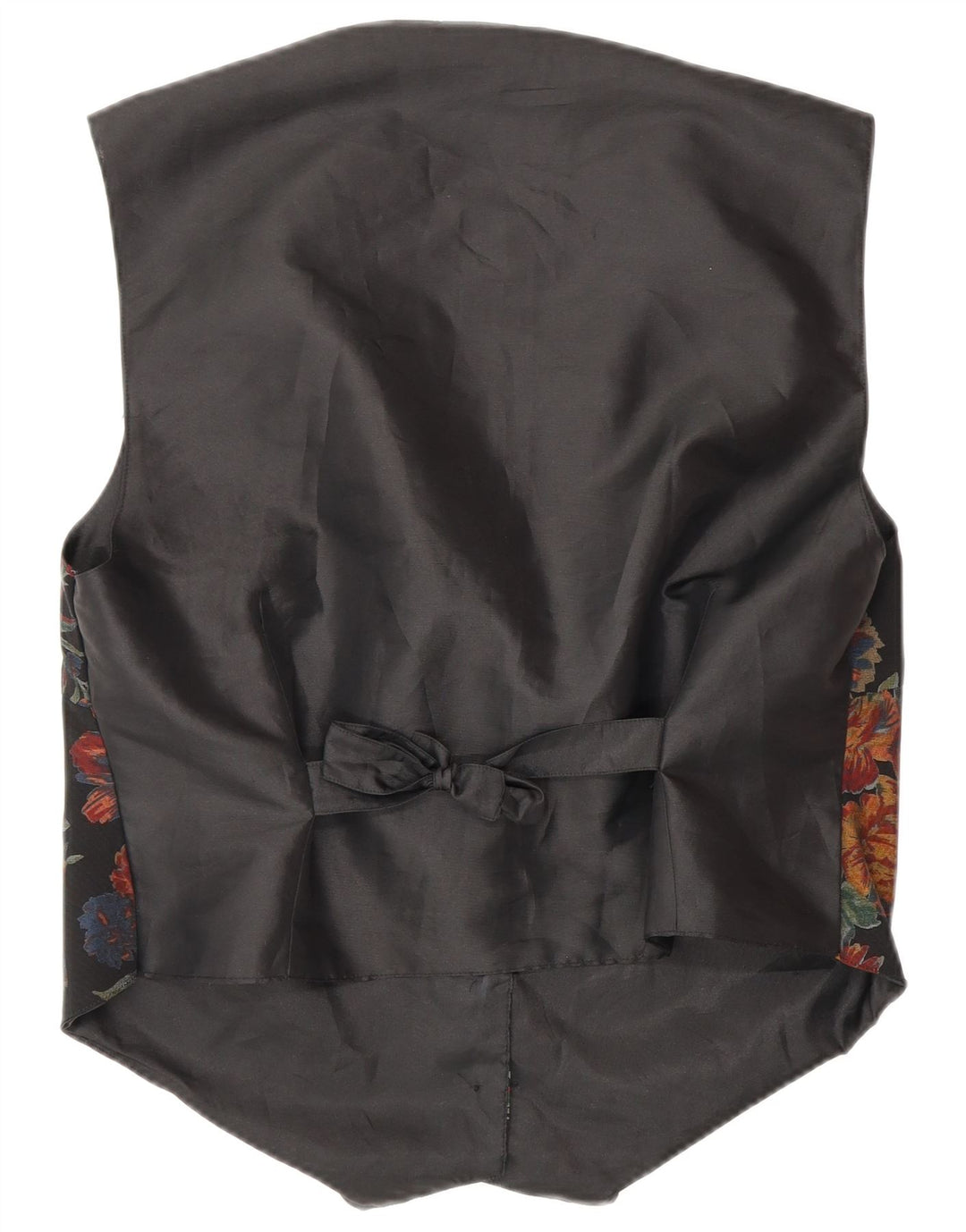 Vintage γυναικείο γιλέκο UK 16 Large Black Floral