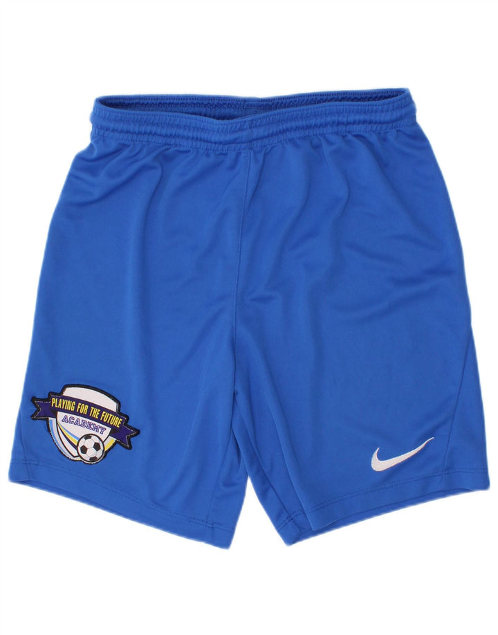 Γραφικό αθλητικό σορτς Nike Boys Dri Fit 10-11 ετών Μεσαίο μπλε πολυεστέρα